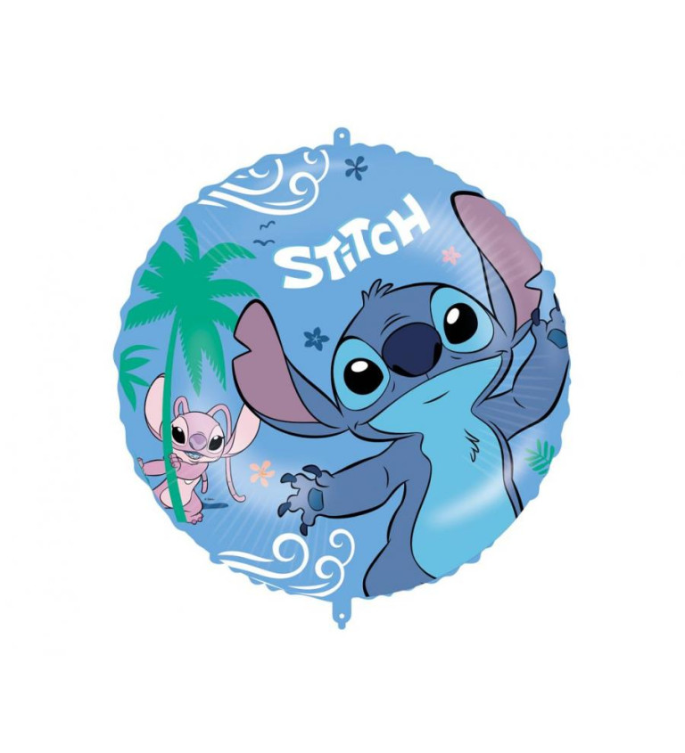 Fóliový balónek Stitch a Angel – Disney motiv