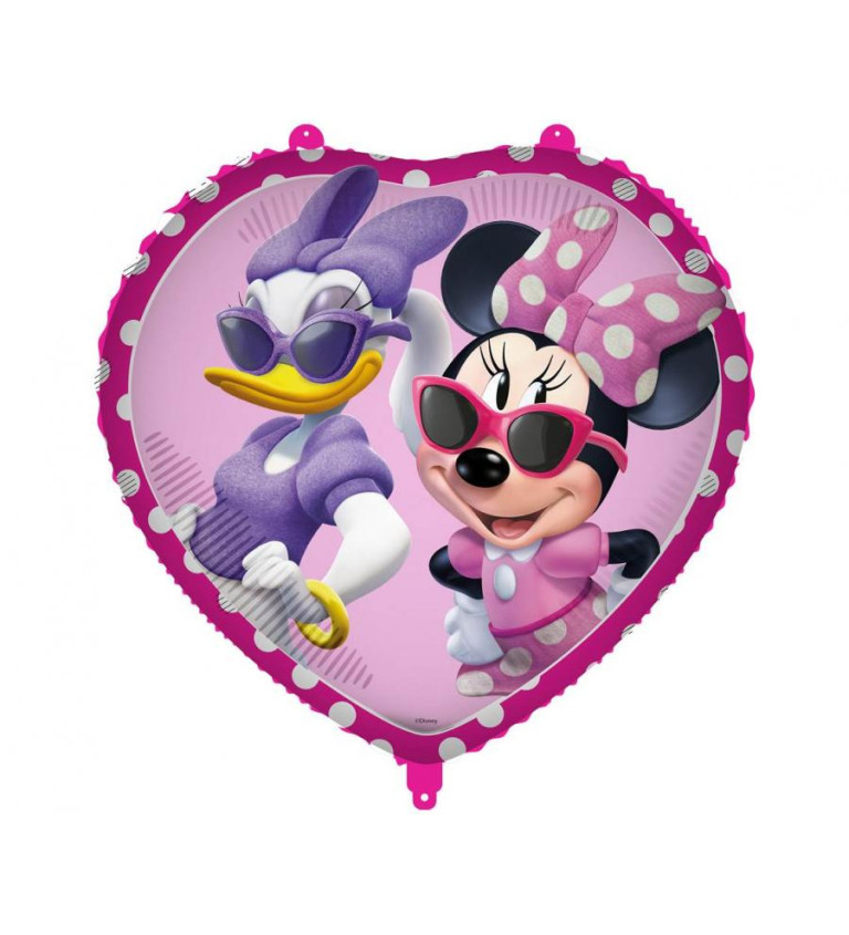 Fóliový balónek srdce: Minnie