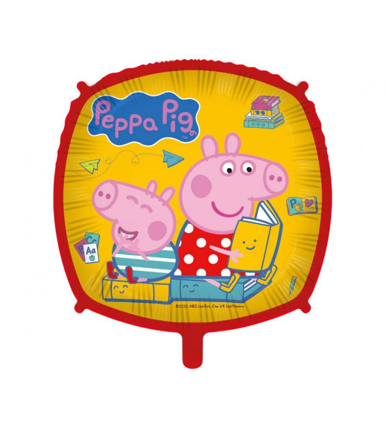 Peppa Pig čtvercový balónek