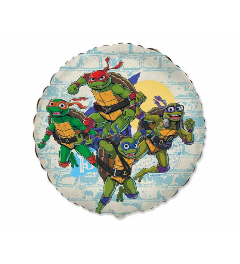 Ninja Turtles balónek – Leonardo a přátelé